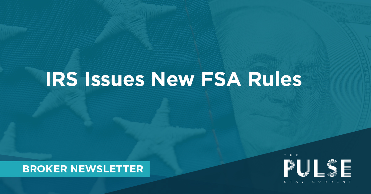 IRS Issues New FSA Rules Amwins Connect